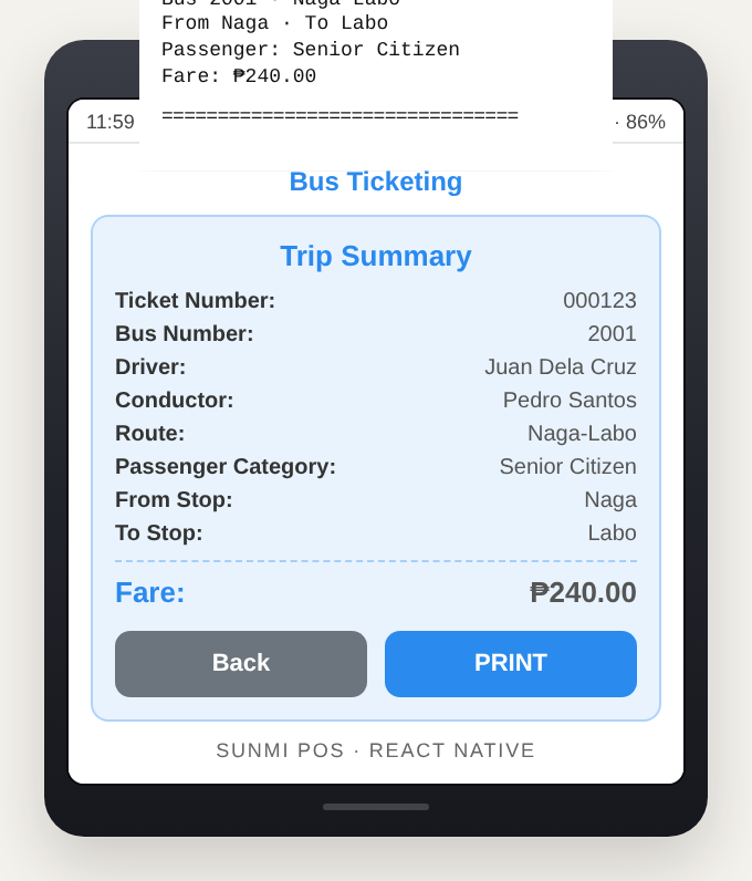 Bus Ticketing System